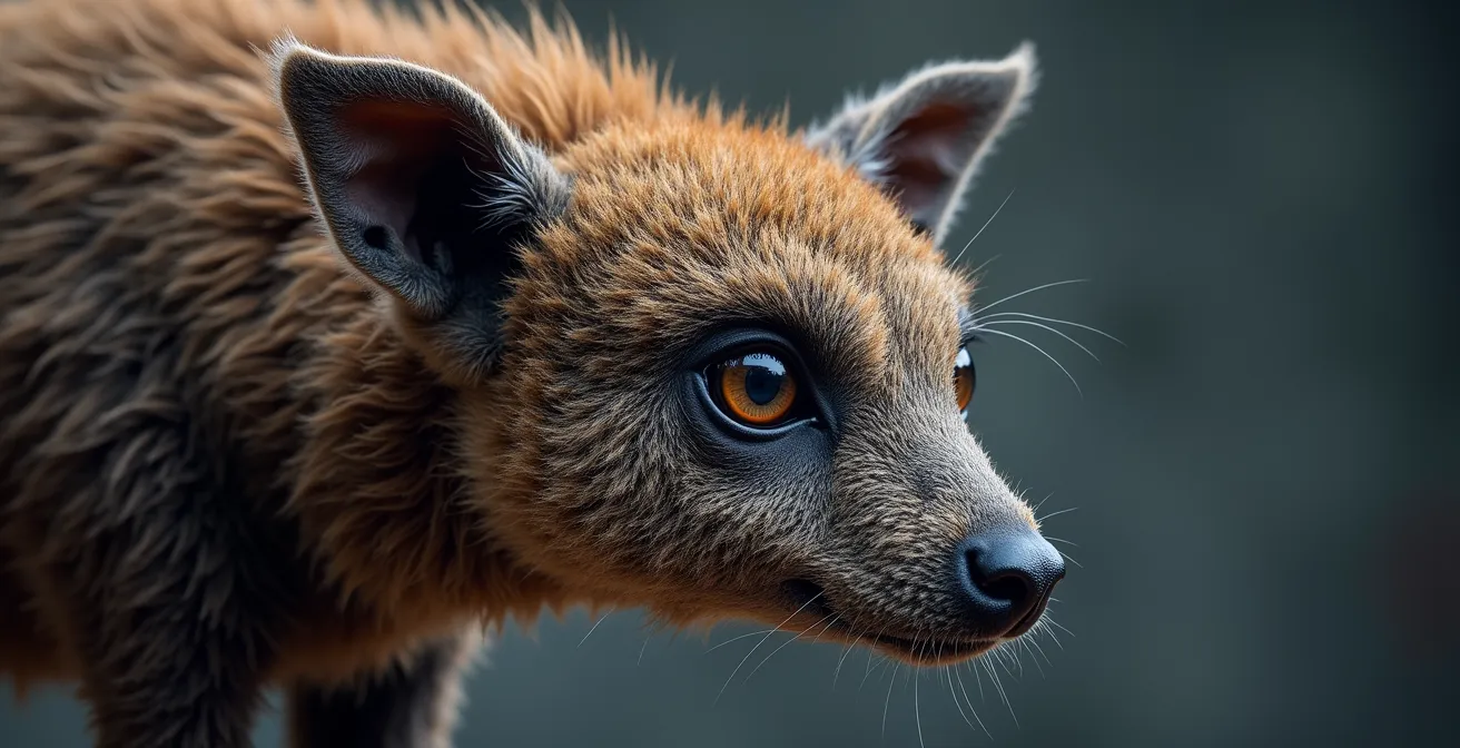 Gros plan extrême sur la sauce brune luisante de la poutine montrant sa texture veloutée et ses reflets dorés